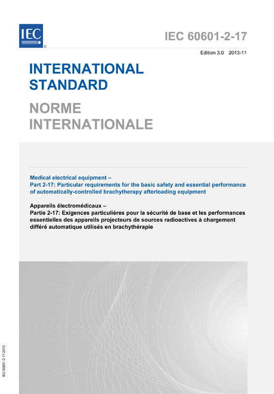 Cover IEC 60601-2-17:2013